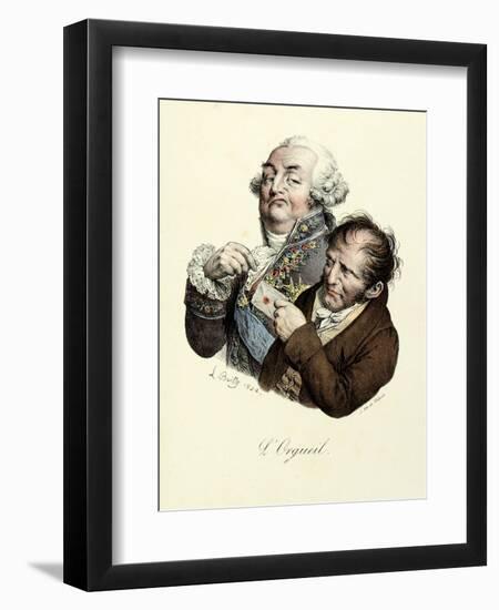 The Seven Deadly Sins: Pride, 1824-Louis Leopold Boilly-Framed Art Print