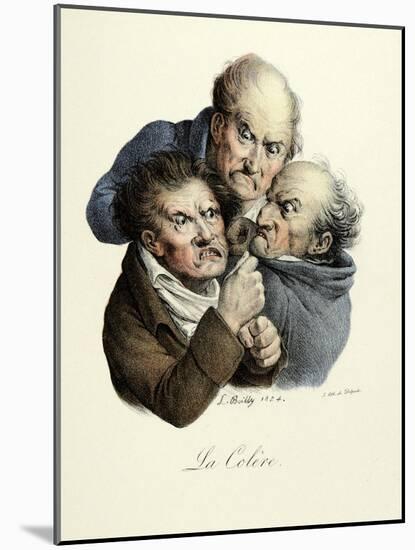 The Seven Deadly Sins: Wrath, 1824-Louis Leopold Boilly-Mounted Art Print