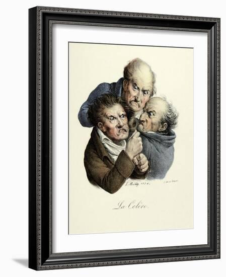 The Seven Deadly Sins: Wrath, 1824-Louis Leopold Boilly-Framed Art Print