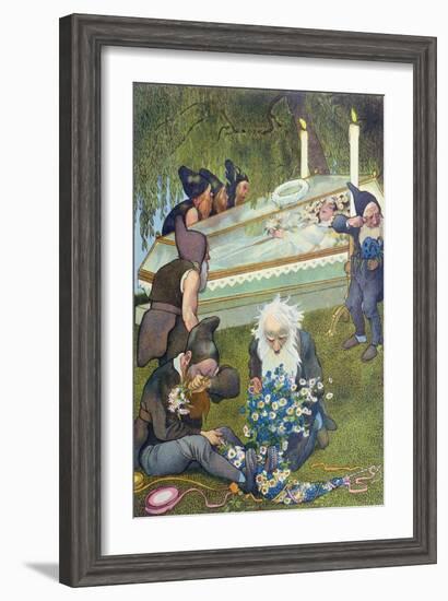 The Seven Dwarves Mourning Snow White, 1911-null-Framed Giclee Print