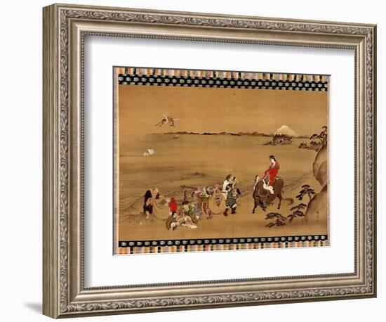 The Seven Gods of Good Luck-Teisai Hokuba-Framed Premium Giclee Print