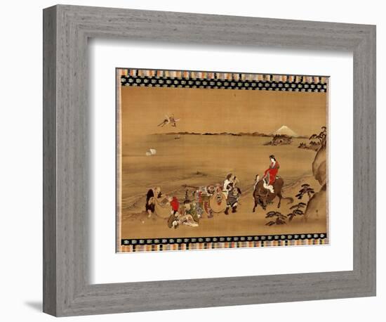 The Seven Gods of Good Luck-Teisai Hokuba-Framed Premium Giclee Print