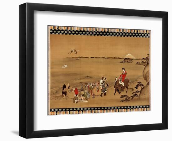 The Seven Gods of Good Luck-Teisai Hokuba-Framed Premium Giclee Print