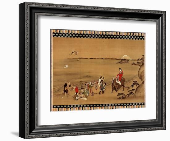 The Seven Gods of Good Luck-Teisai Hokuba-Framed Premium Giclee Print