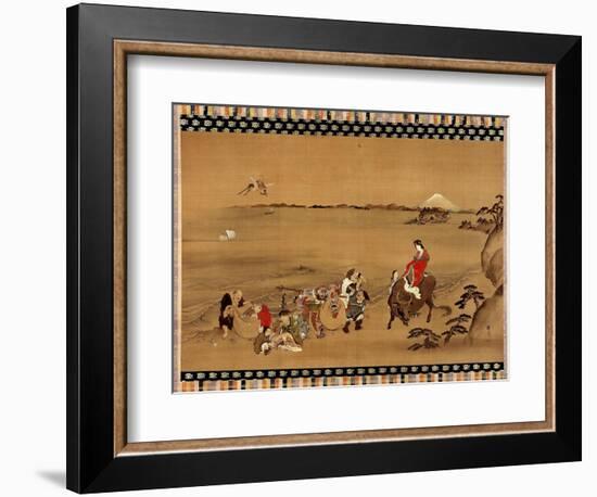 The Seven Gods of Good Luck-Teisai Hokuba-Framed Art Print