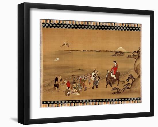 The Seven Gods of Good Luck-Teisai Hokuba-Framed Art Print