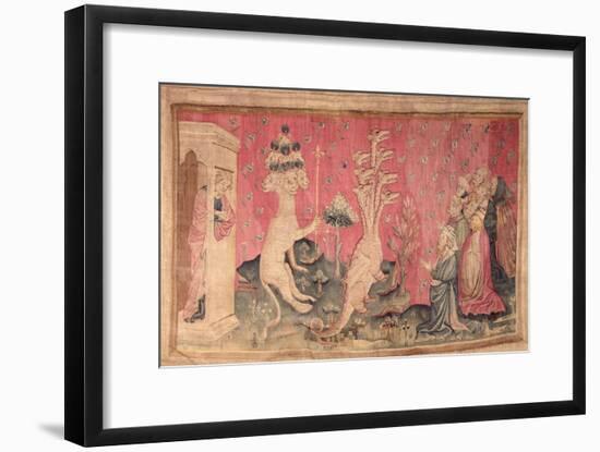 The Seven-Headed Beast from the Sea Receiving the Homage of Men, No.41-Nicolas Bataille-Framed Giclee Print