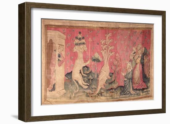 The Seven-Headed Beast from the Sea Receiving the Homage of Men, No.41-Nicolas Bataille-Framed Giclee Print