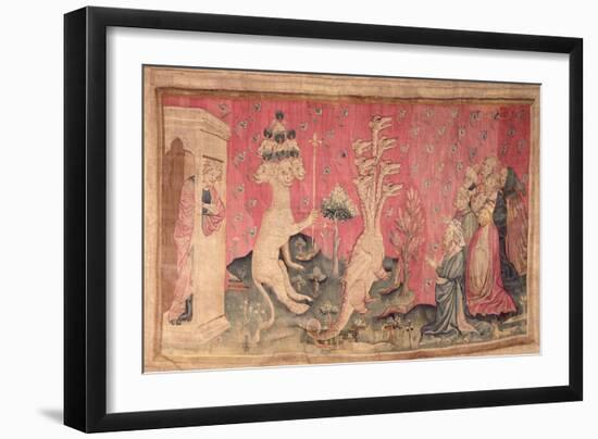 The Seven-Headed Beast from the Sea Receiving the Homage of Men, No.41-Nicolas Bataille-Framed Giclee Print