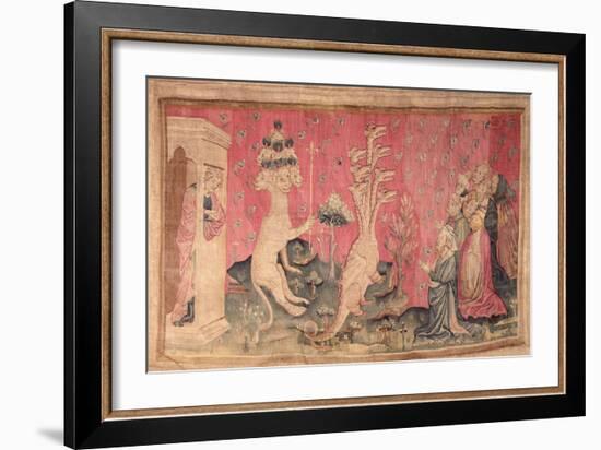 The Seven-Headed Beast from the Sea Receiving the Homage of Men, No.41-Nicolas Bataille-Framed Giclee Print