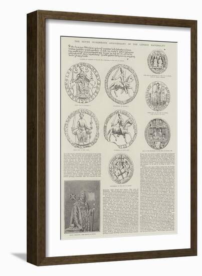 The Seven Hundredth Anniversary of the London Mayoralty-null-Framed Giclee Print