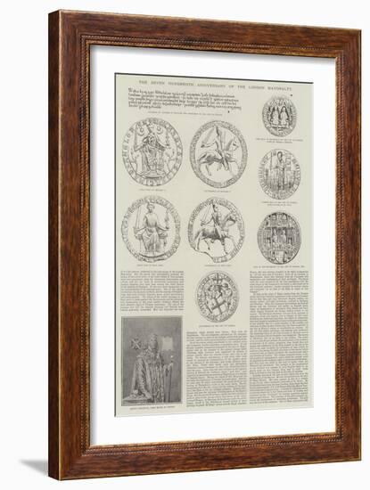 The Seven Hundredth Anniversary of the London Mayoralty-null-Framed Giclee Print