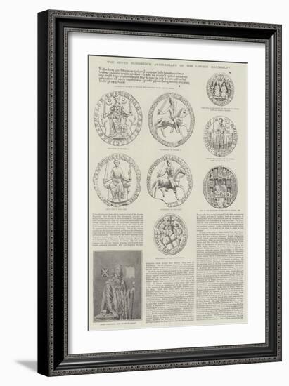 The Seven Hundredth Anniversary of the London Mayoralty-null-Framed Giclee Print