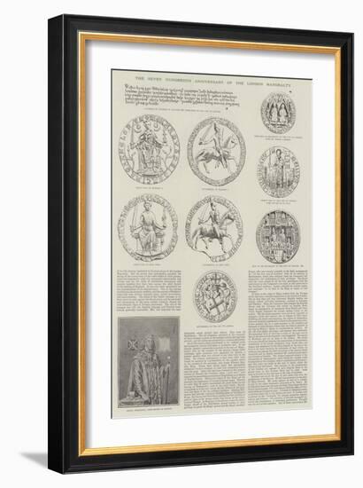 The Seven Hundredth Anniversary of the London Mayoralty-null-Framed Giclee Print