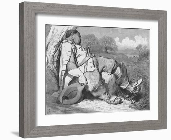 The Seven-League Boots, c1870-Gustave Doré-Framed Giclee Print