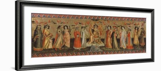 The Seven Liberal Arts, with Ptolemy, Cicero, Aristotle, Euclid, Pythagoras and Tubalcain, C. 1435-Giovanni dal Ponte-Framed Giclee Print