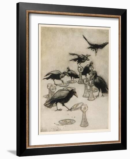 The Seven Ravens-Arthur Rackham-Framed Photographic Print