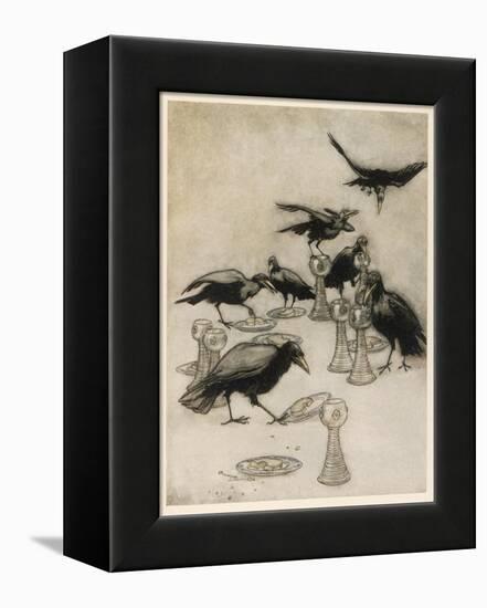 The Seven Ravens-Arthur Rackham-Framed Premier Image Canvas