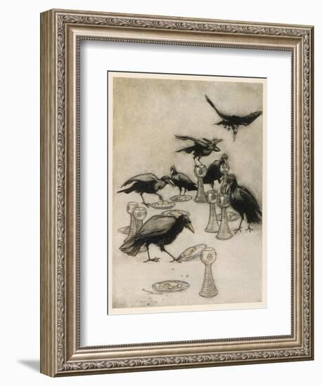 The Seven Ravens-Arthur Rackham-Framed Photographic Print