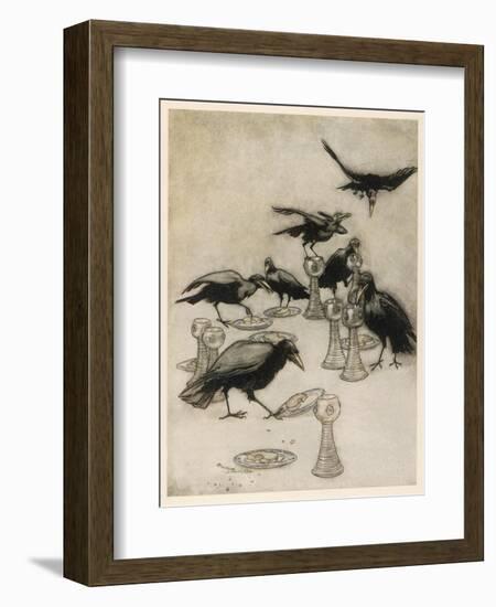 The Seven Ravens-Arthur Rackham-Framed Photographic Print