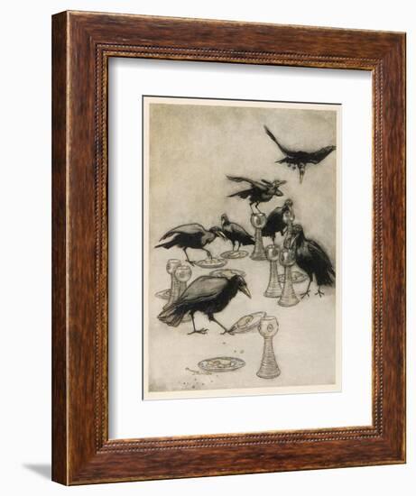 The Seven Ravens-Arthur Rackham-Framed Photographic Print