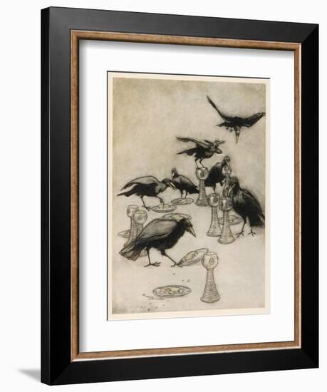 The Seven Ravens-Arthur Rackham-Framed Photographic Print