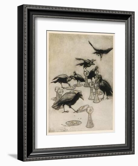 The Seven Ravens-Arthur Rackham-Framed Photographic Print