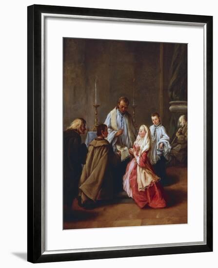 The Seven Sacraments: Marriage, before 1755-57-Pietro Longhi-Framed Giclee Print