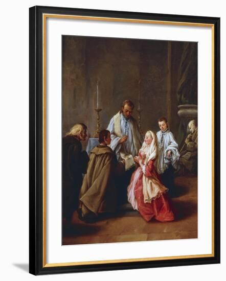 The Seven Sacraments: Marriage, before 1755-57-Pietro Longhi-Framed Giclee Print