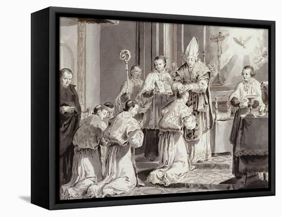 The Seven Sacraments: Ordination-Pietro Antonio Novelli-Framed Premier Image Canvas