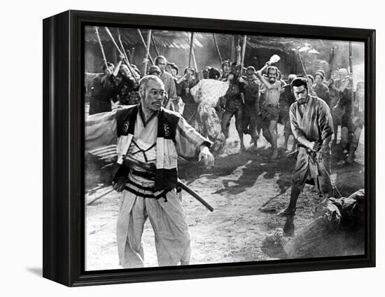 The Seven Samurai, (aka Shichinin No Samurai), Takashi Shimura, Toshiro Mifune, 1954-null-Framed Stretched Canvas