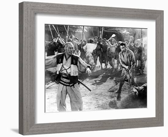 The Seven Samurai, (aka Shichinin No Samurai), Takashi Shimura, Toshiro Mifune, 1954-null-Framed Photo