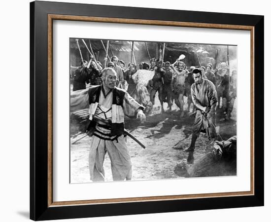 The Seven Samurai, (aka Shichinin No Samurai), Takashi Shimura, Toshiro Mifune, 1954-null-Framed Photo