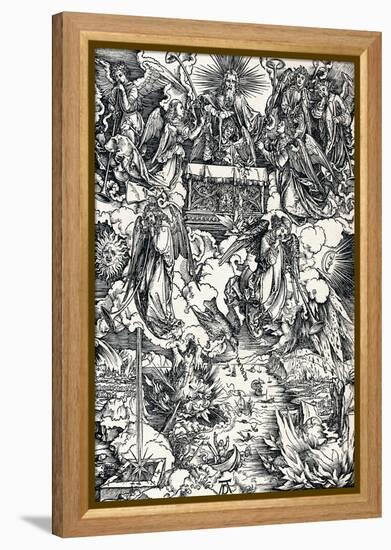 The Seven Trumpets are Given to the Angels, 1498-Albrecht Dürer-Framed Premier Image Canvas