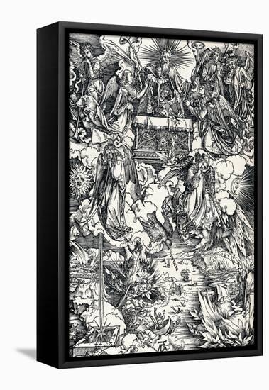 The Seven Trumpets are Given to the Angels, 1498-Albrecht Dürer-Framed Premier Image Canvas