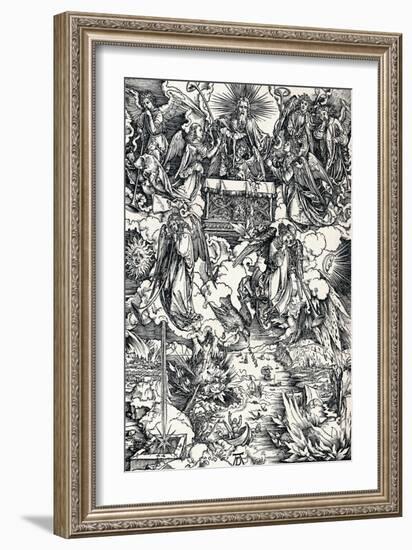 The Seven Trumpets are Given to the Angels, 1498-Albrecht Dürer-Framed Giclee Print