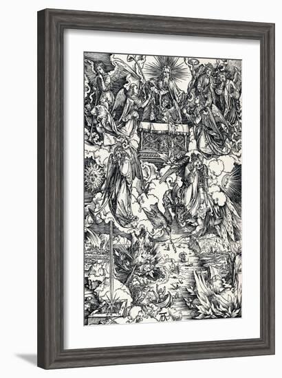 The Seven Trumpets are Given to the Angels, 1498-Albrecht Dürer-Framed Giclee Print