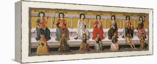 The Seven Virtues, C. 1450-Francesco Di Stefano Pesellino-Framed Premier Image Canvas