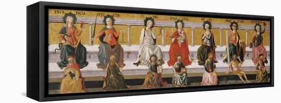 The Seven Virtues, C. 1450-Francesco Di Stefano Pesellino-Framed Premier Image Canvas