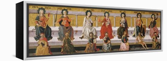 The Seven Virtues, C. 1450-Francesco Di Stefano Pesellino-Framed Premier Image Canvas