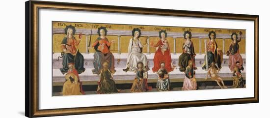 The Seven Virtues, C. 1450-Francesco Di Stefano Pesellino-Framed Giclee Print