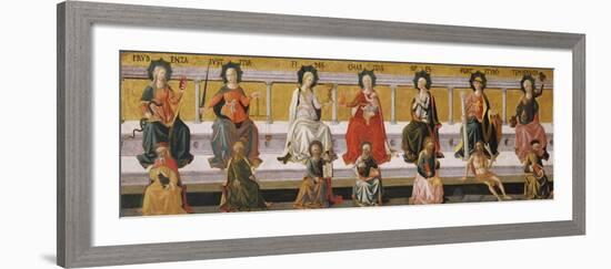 The Seven Virtues, C. 1450-Francesco Di Stefano Pesellino-Framed Giclee Print