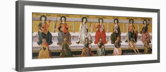 The Seven Virtues, C. 1450-Francesco Di Stefano Pesellino-Framed Giclee Print