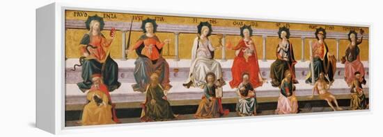 The Seven Virtues-Francesco Di Stefano Pesellino-Framed Premier Image Canvas