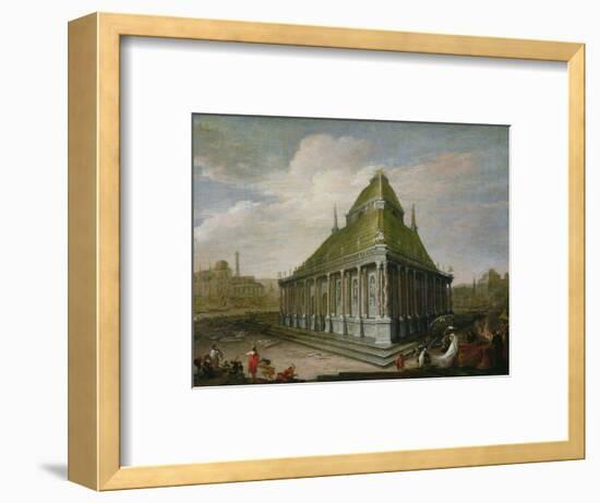 The Seven Wonders of the World: the Mausoleum at Halicarnassus-Wilhelm van Ehrenberg-Framed Premium Giclee Print