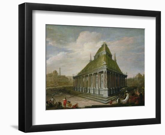 The Seven Wonders of the World: the Mausoleum at Halicarnassus-Wilhelm van Ehrenberg-Framed Premium Giclee Print