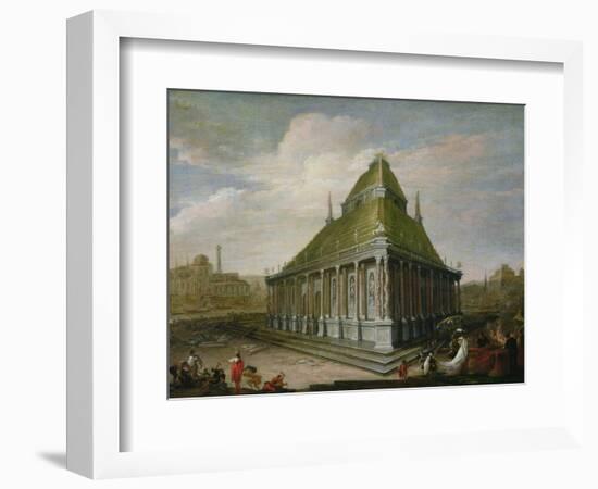 The Seven Wonders of the World: the Mausoleum at Halicarnassus-Wilhelm van Ehrenberg-Framed Premium Giclee Print