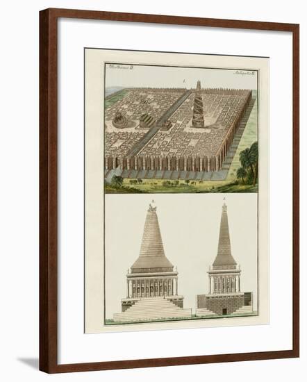 The Seven Wonders of the World-null-Framed Giclee Print