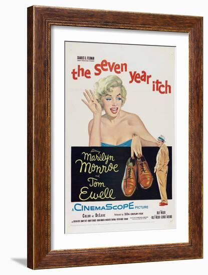 The Seven Year Itch, 1955, Directed by Billy Wilder-null-Framed Giclee Print
