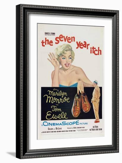 The Seven Year Itch, 1955, Directed by Billy Wilder-null-Framed Giclee Print